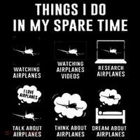 Things I do in my spare time Airplane Gift Coffee Mug thumb 5