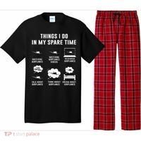 Things I do in my spare time Airplane Gift Pajama Set thumb 0