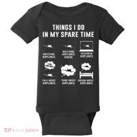 Things I do in my spare time Airplane Gift Baby Bodysuit thumb 0