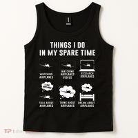 Things I do in my spare time Airplane Gift Tank Top thumb 2
