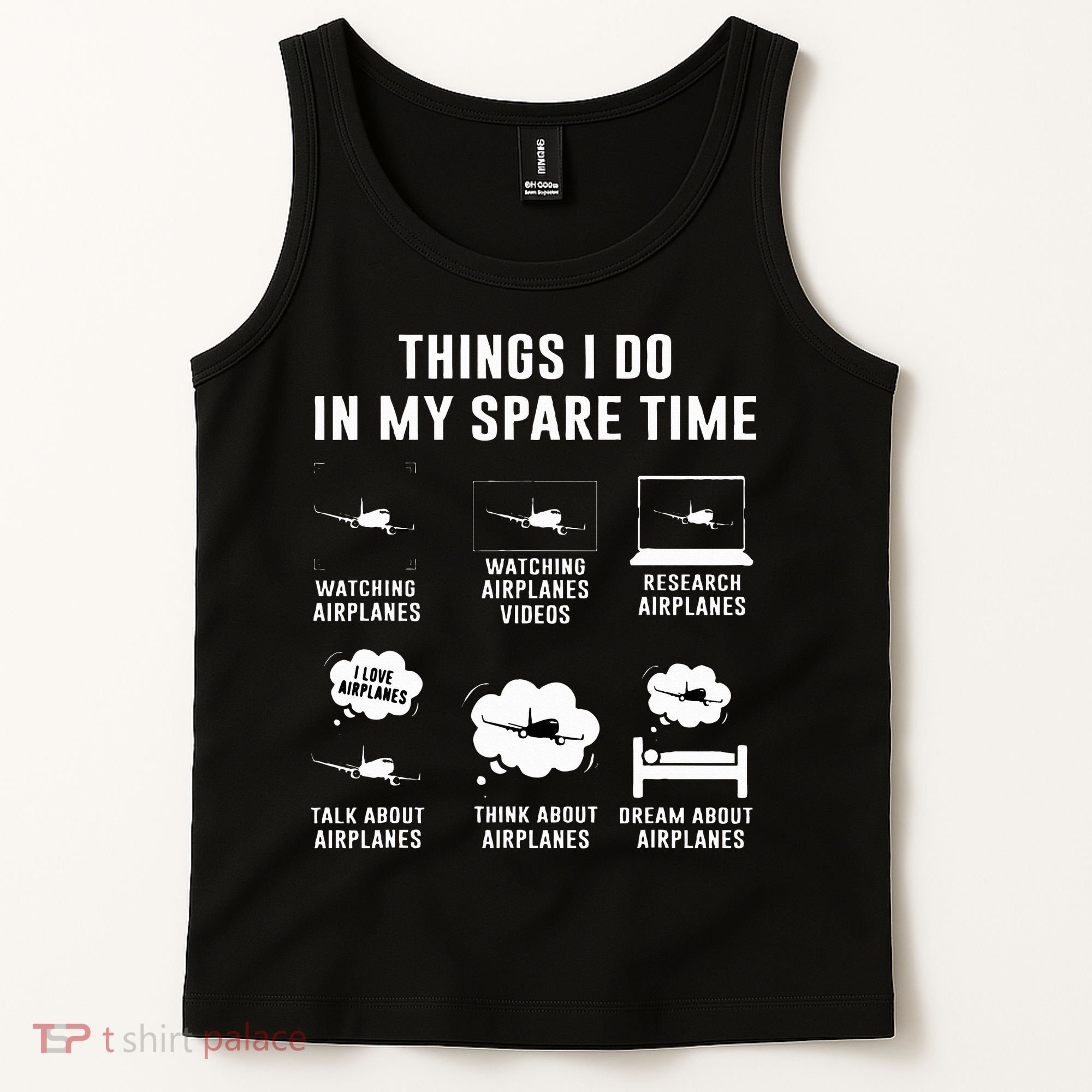 Things I do in my spare time Airplane Gift Tank Top