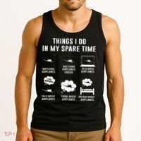 Things I do in my spare time Airplane Gift Tank Top thumb 3