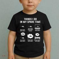 Things I do in my spare time Airplane Gift Toddler T-Shirt thumb 2