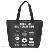 Things I do in my spare time Airplane Gift Tote Bag thumb 0