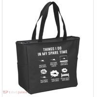 Things I do in my spare time Airplane Gift Tote Bag thumb 2