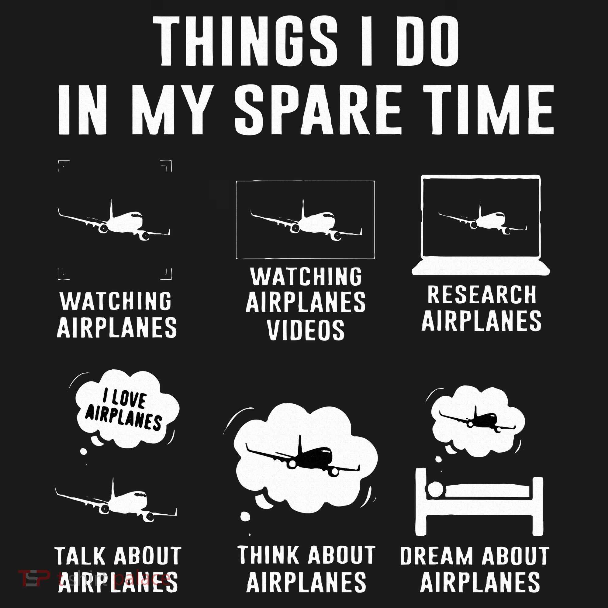 Things I do in my spare time Airplane Gift Tote Bag