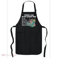 Things I Do In My Spare Time Crochet Knitting Arts Lovers Great Gift Apron thumb 0