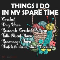 Things I Do In My Spare Time Crochet Knitting Arts Lovers Great Gift Tumbler thumb 3