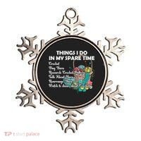 Things I Do In My Spare Time Crochet Knitting Arts Lovers Great Gift Ornament thumb 0