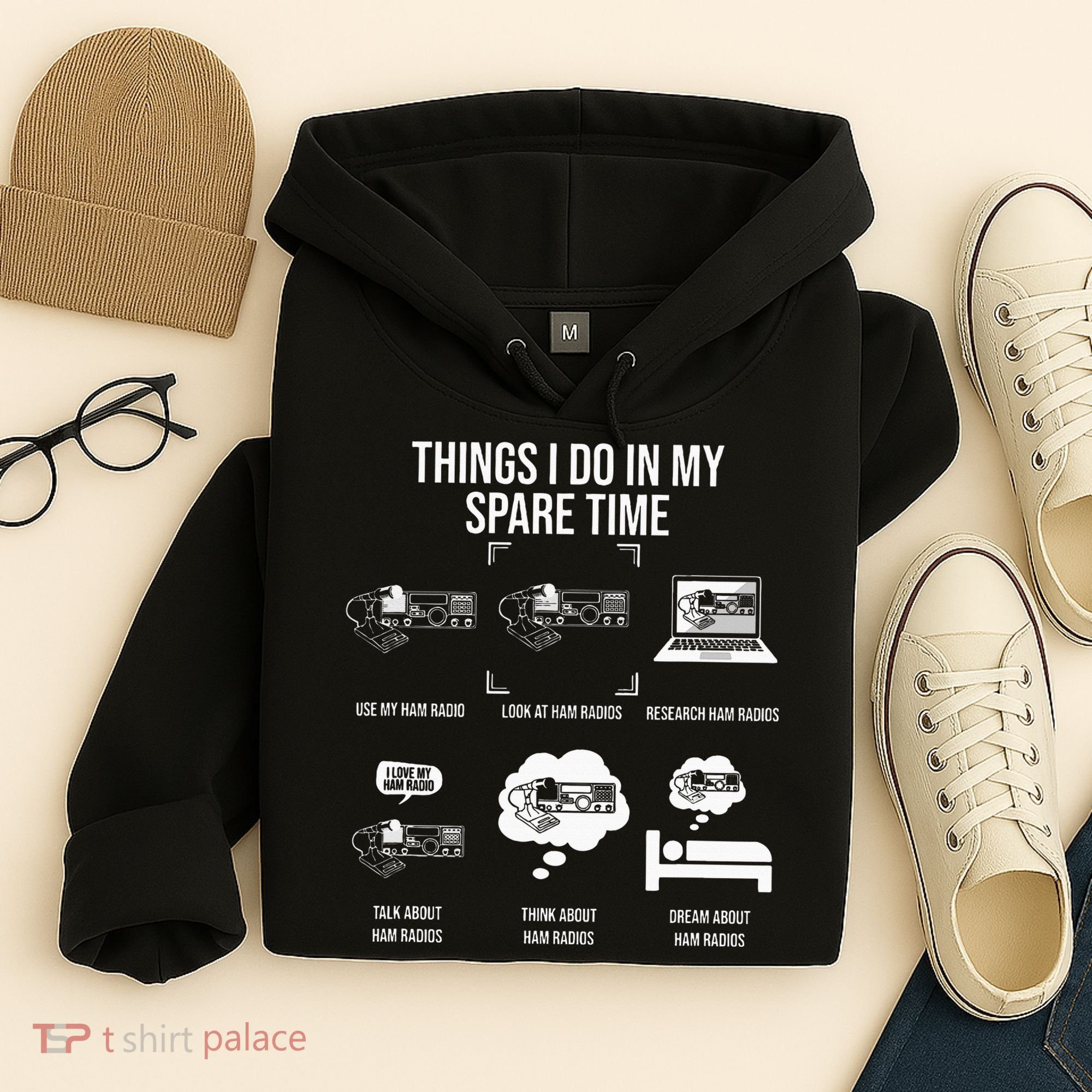 Things I Do In My Spare Time Ham Radio Operator Hoodie