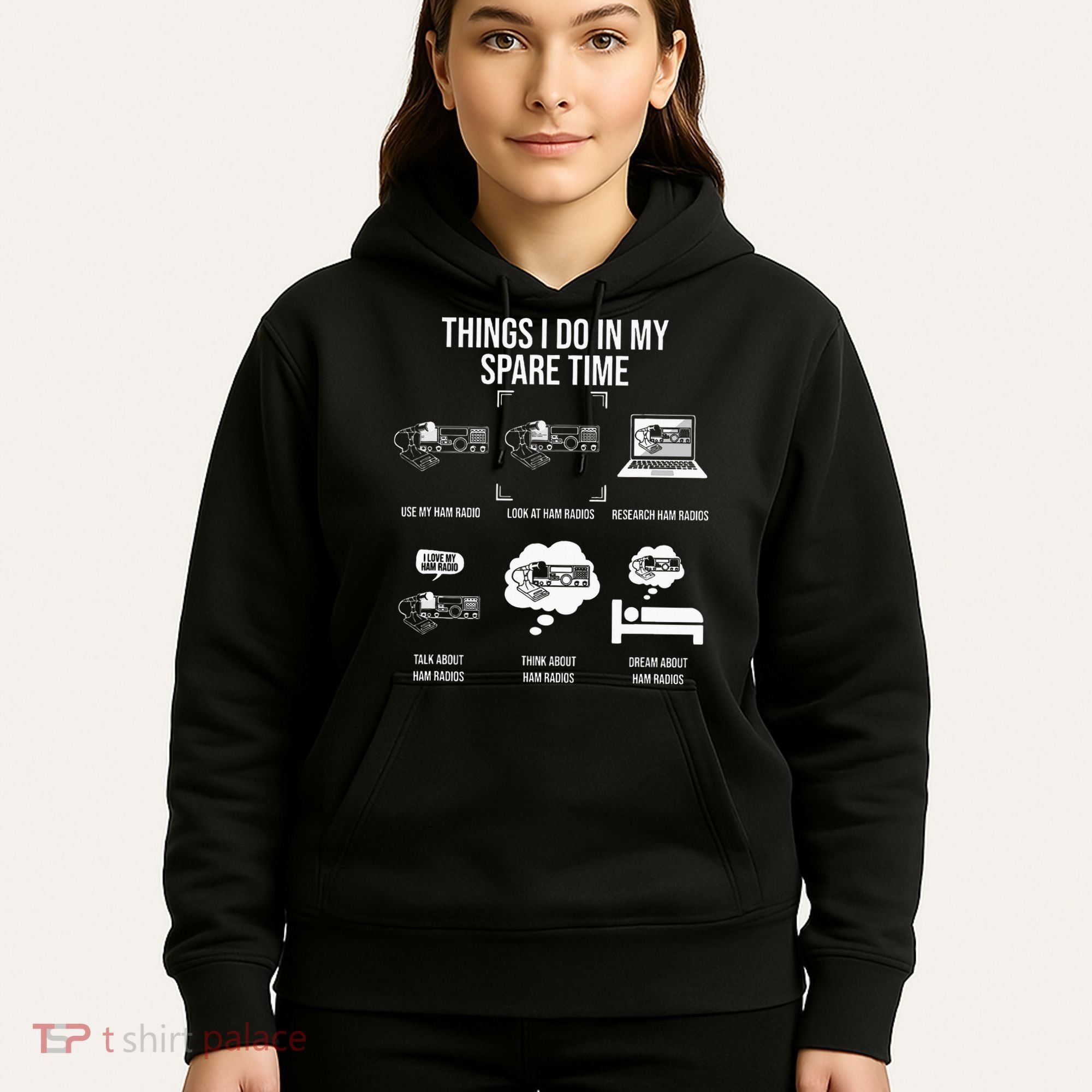 Things I Do In My Spare Time Ham Radio Operator Hoodie