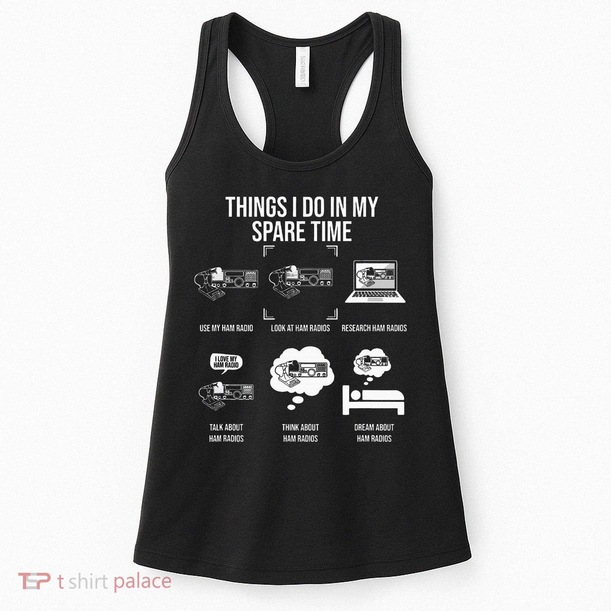 Things I Do In My Spare Time Ham Radio Operator Women's Tank Top