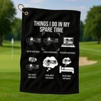 Things I Do In My Spare Time Ham Radio Operator Golf Towel thumb 1
