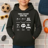 Things I Do In My Spare Time Ham Radio Operator Kids Hoodie thumb 2