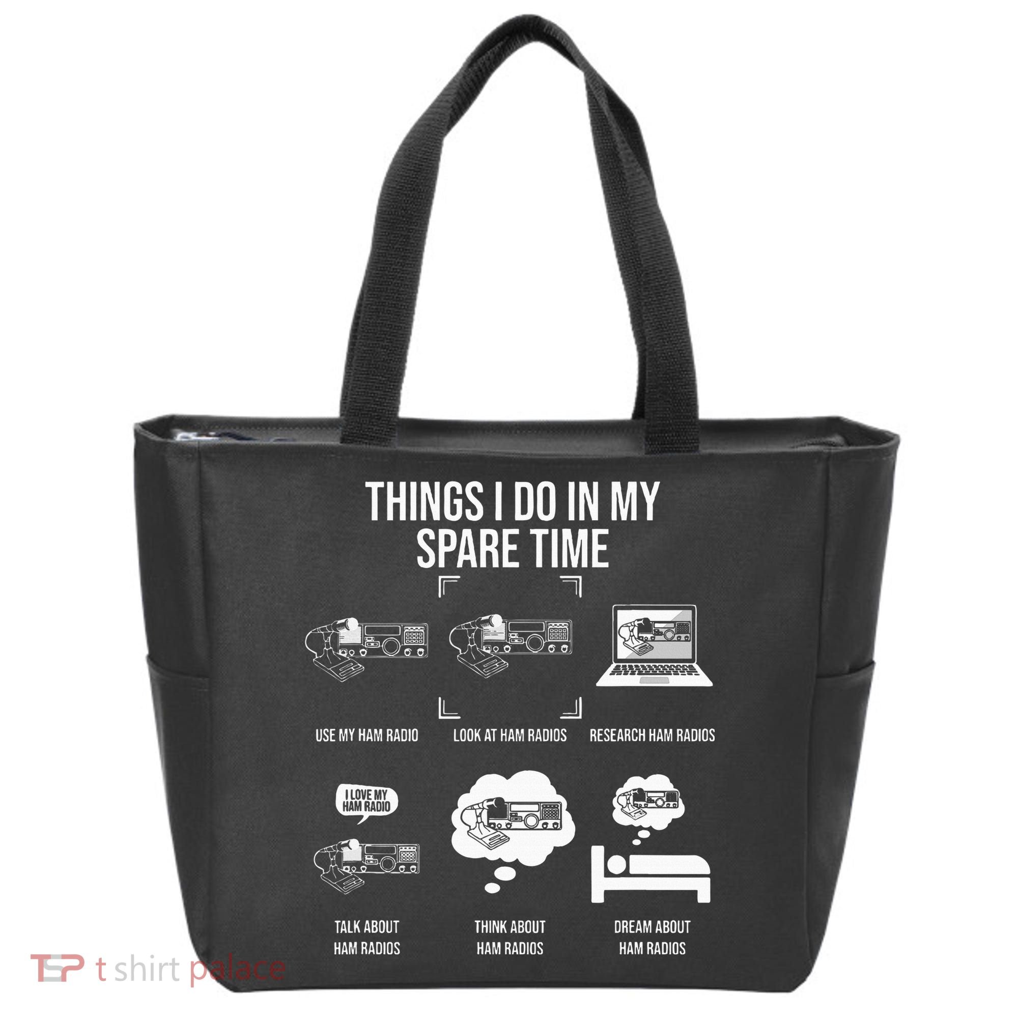 Things I Do In My Spare Time Ham Radio Operator Tote Bag
