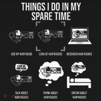 Things I Do In My Spare Time Ham Radio Operator Tote Bag thumb 4