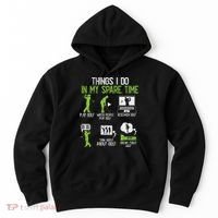 Things I Do In My Spare Time Golf Player Cool Golfing Golfer Hoodie thumb 0
