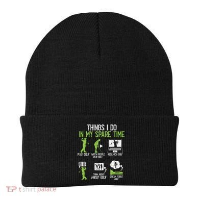 Things I Do In My Spare Time Golf Player Cool Golfing Golfer Beanie