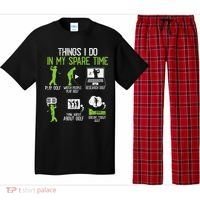 Things I Do In My Spare Time Golf Player Cool Golfing Golfer Pajama Set thumb 0