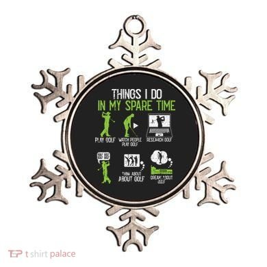 Things I Do In My Spare Time Golf Player Cool Golfing Golfer Ornament