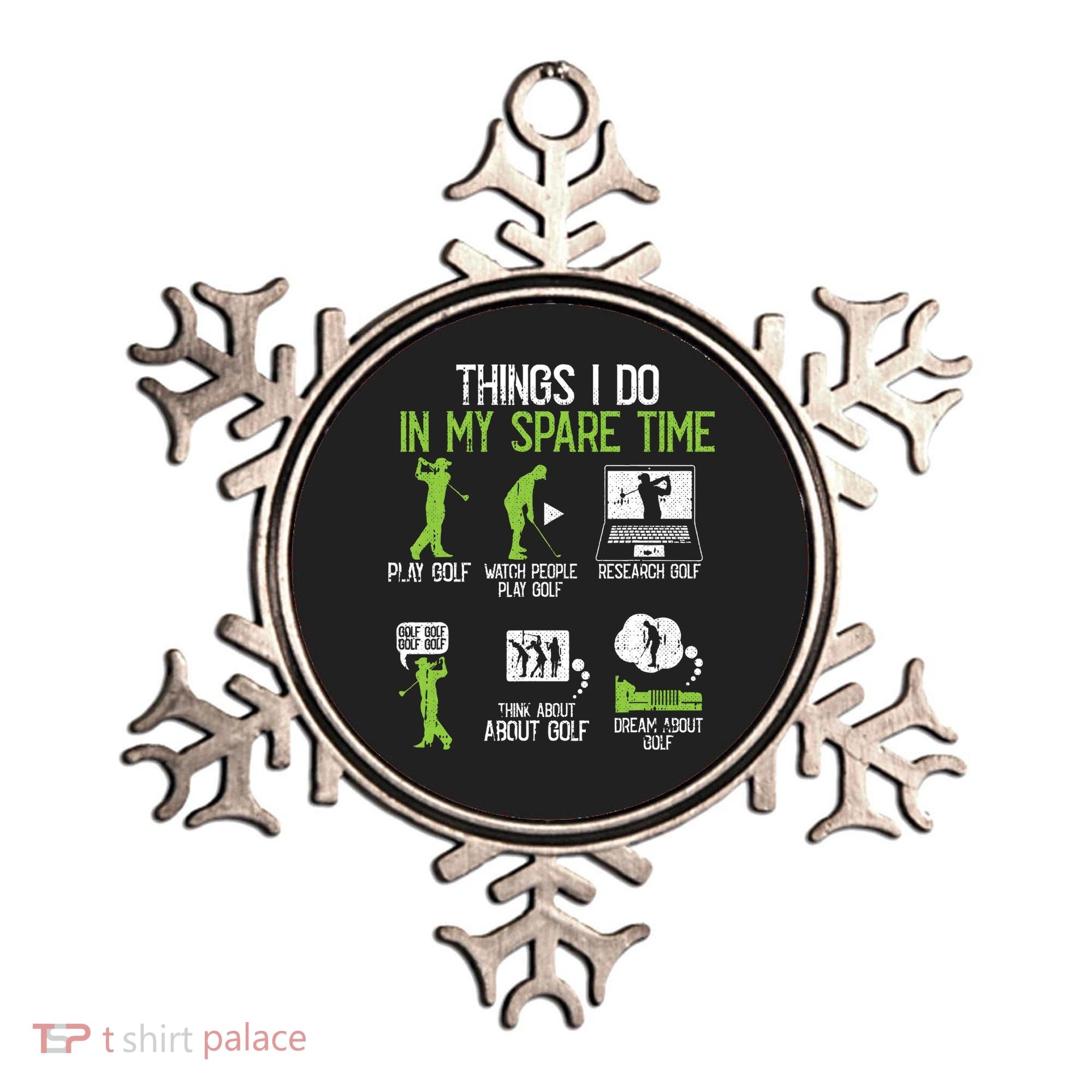Things I Do In My Spare Time Golf Player Cool Golfing Golfer Ornament