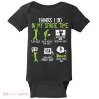 Things I Do In My Spare Time Golf Player Cool Golfing Golfer Baby Bodysuit thumb 0