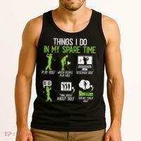 Things I Do In My Spare Time Golf Player Cool Golfing Golfer Tank Top thumb 3