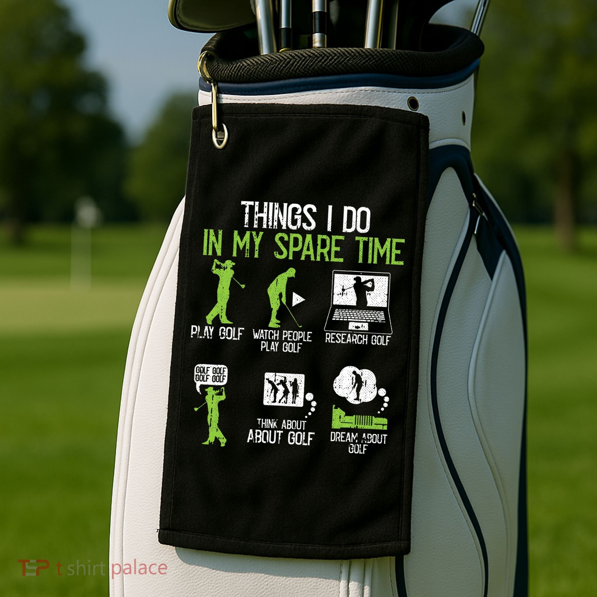 Things I Do In My Spare Time Golf Player Cool Golfing Golfer Golf Towel