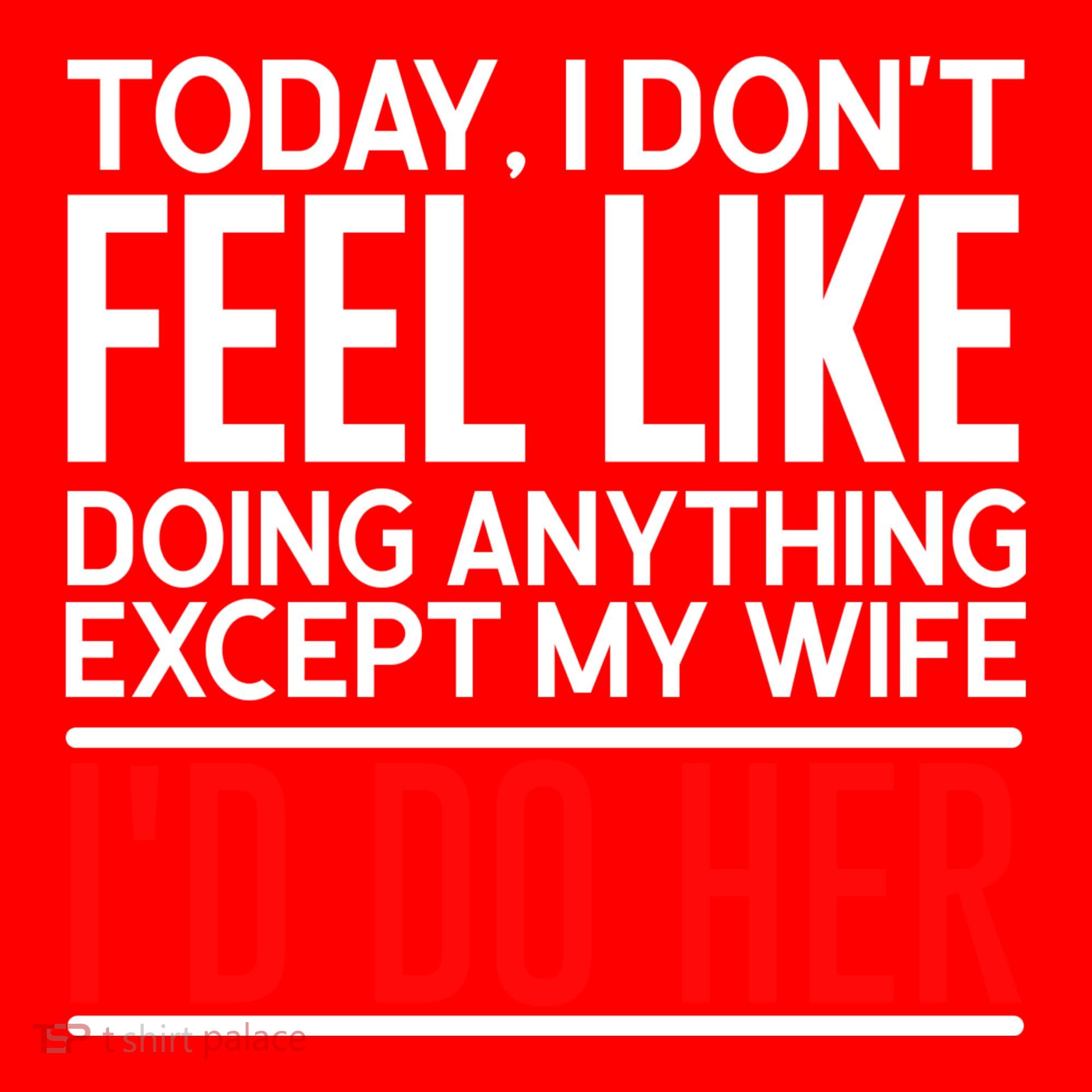 Today I Don't Feel Like Doing Anything Except My Wife I'd Do Her Gift Santa Hat