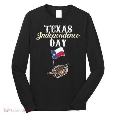 Texas Independence Day Historical State Long Sleeve Shirt