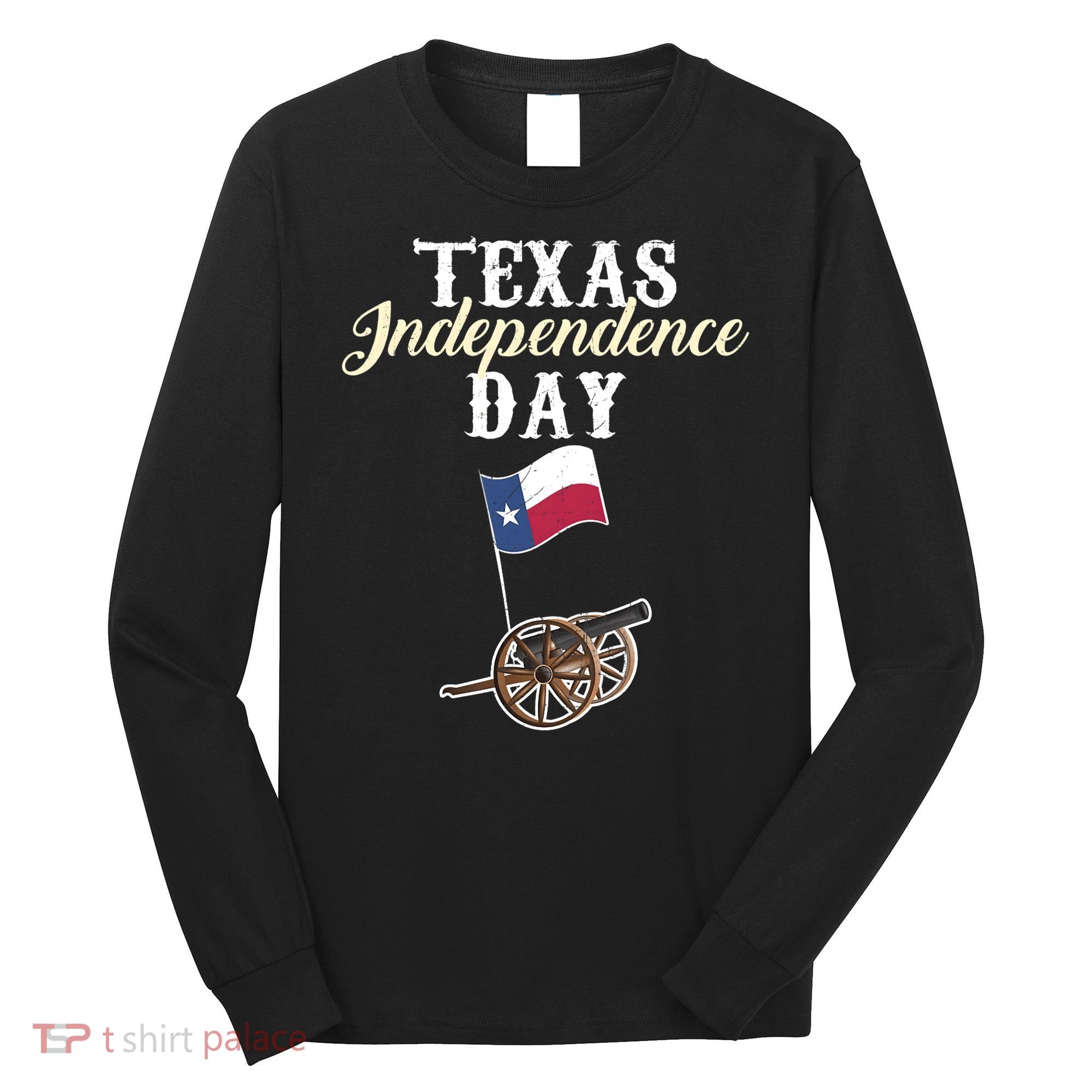 Texas Independence Day Historical State Long Sleeve Shirt