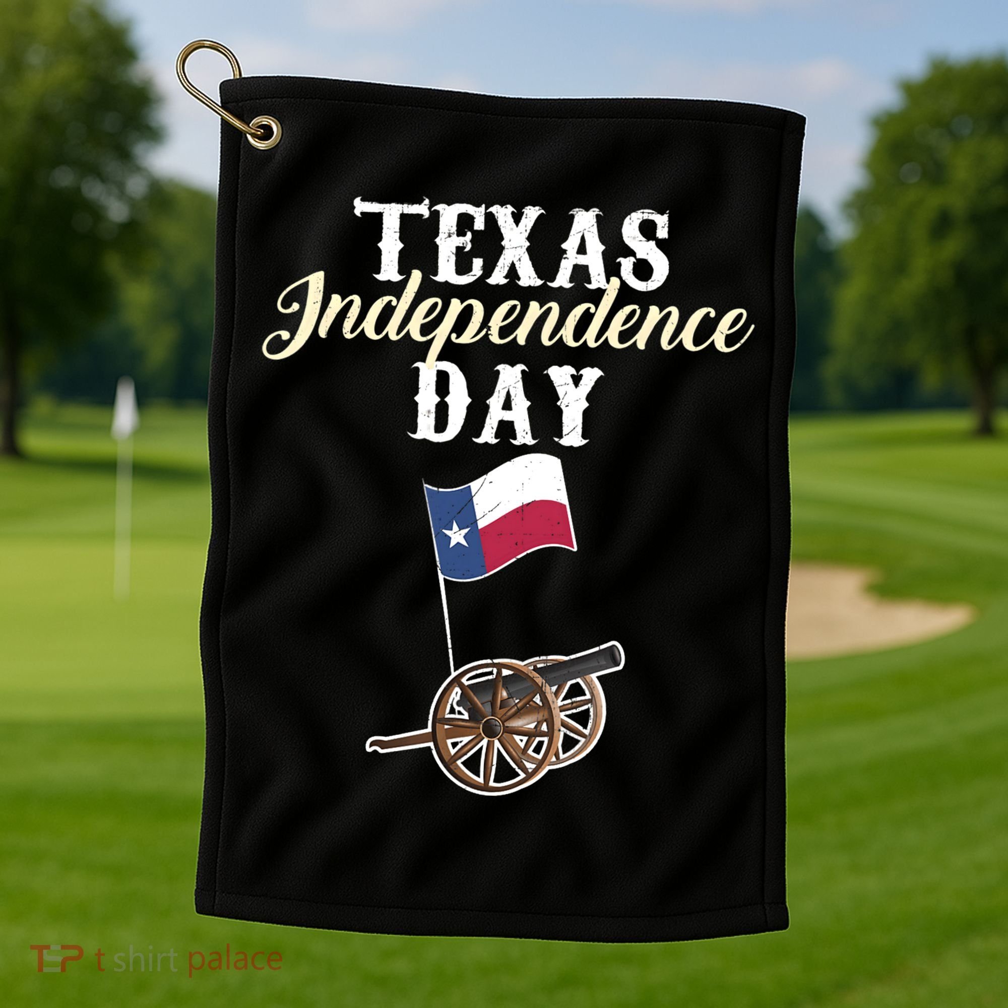 Texas Independence Day Historical State Golf Towel