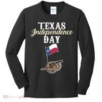 Texas Independence Day Historical State Kids Long Sleeve Shirt thumb 0