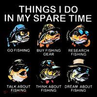 Things I Do In My Spare Time Funny Fishing Coffee Mug thumb 5