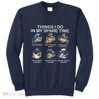 Things I Do In My Spare Time Funny Fishing Sweatshirt thumb 0