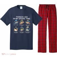 Things I Do In My Spare Time Funny Fishing Pajama Set thumb 0