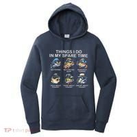 Things I Do In My Spare Time Funny Fishing Women's Hoodie thumb 0