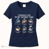 Things I Do In My Spare Time Funny Fishing Women's T-Shirt thumb 0