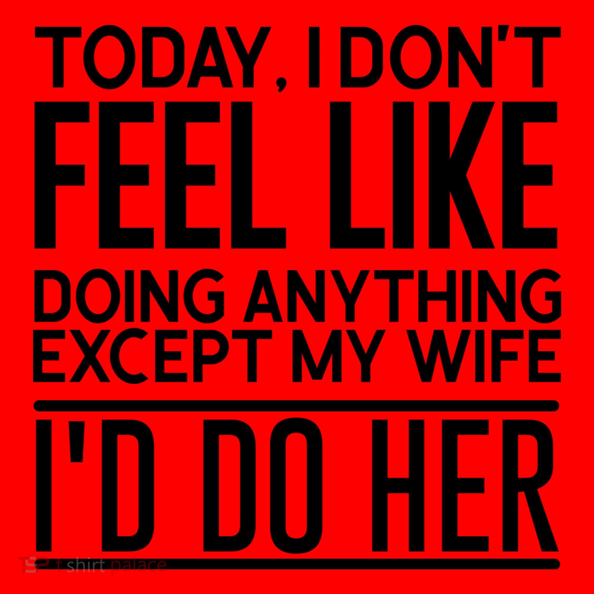 Today I Don't Feel Like Doing Anything Except My Wife I'd Do Her Gift Santa Hat