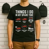 Things I Do In My Spare Time Funny Car Enthusiast Car Lover T-Shirt thumb 6