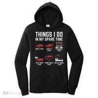 Things I Do In My Spare Time Funny Car Enthusiast Car Lover Women's Hoodie thumb 0
