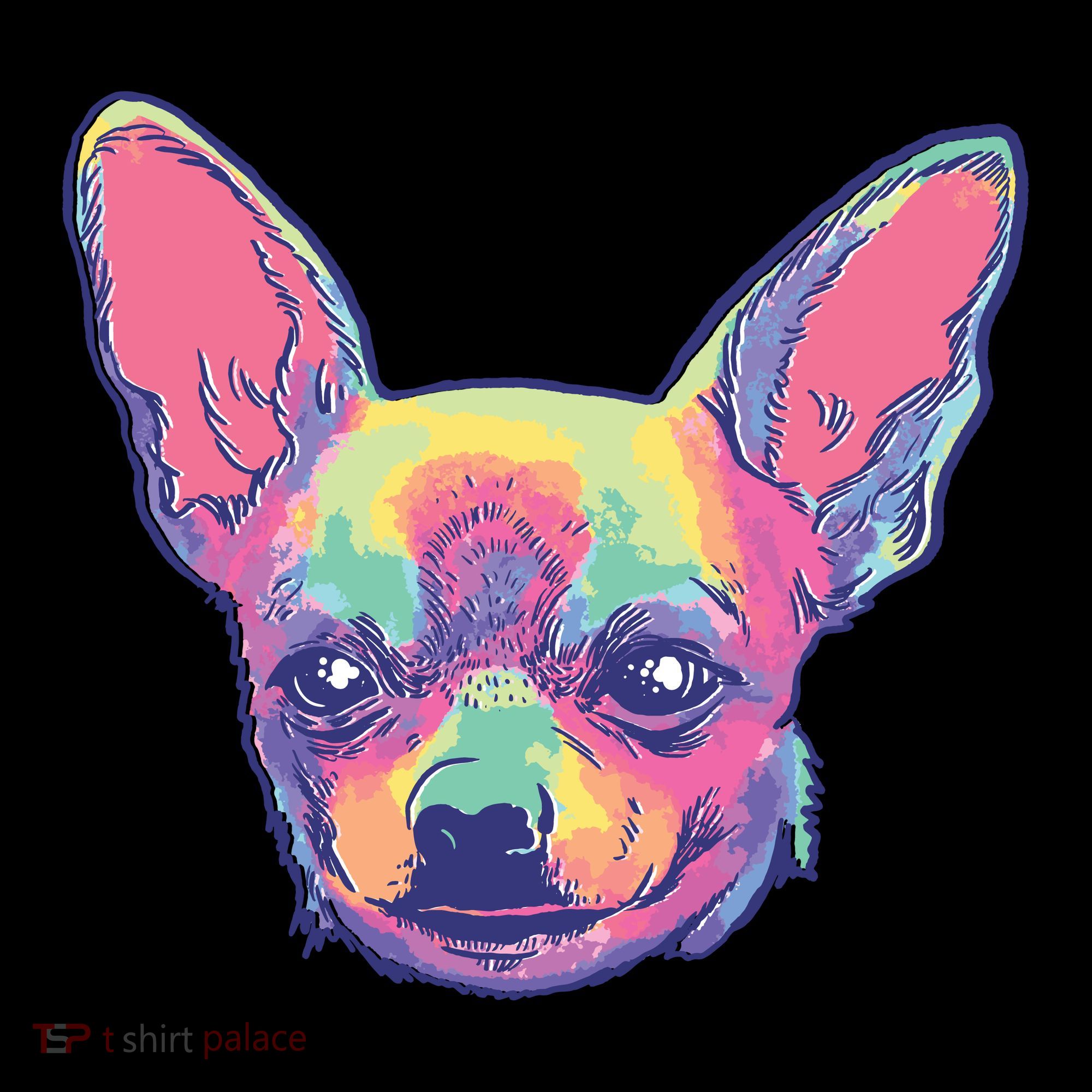 Tie Dye Chihuahua Doggie Tank