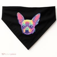 Tie Dye Chihuahua USA-Made Doggie Bandana thumb 0