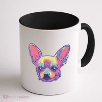 Tie Dye Chihuahua Coffee Mug thumb 1