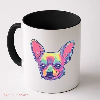 Tie Dye Chihuahua Coffee Mug