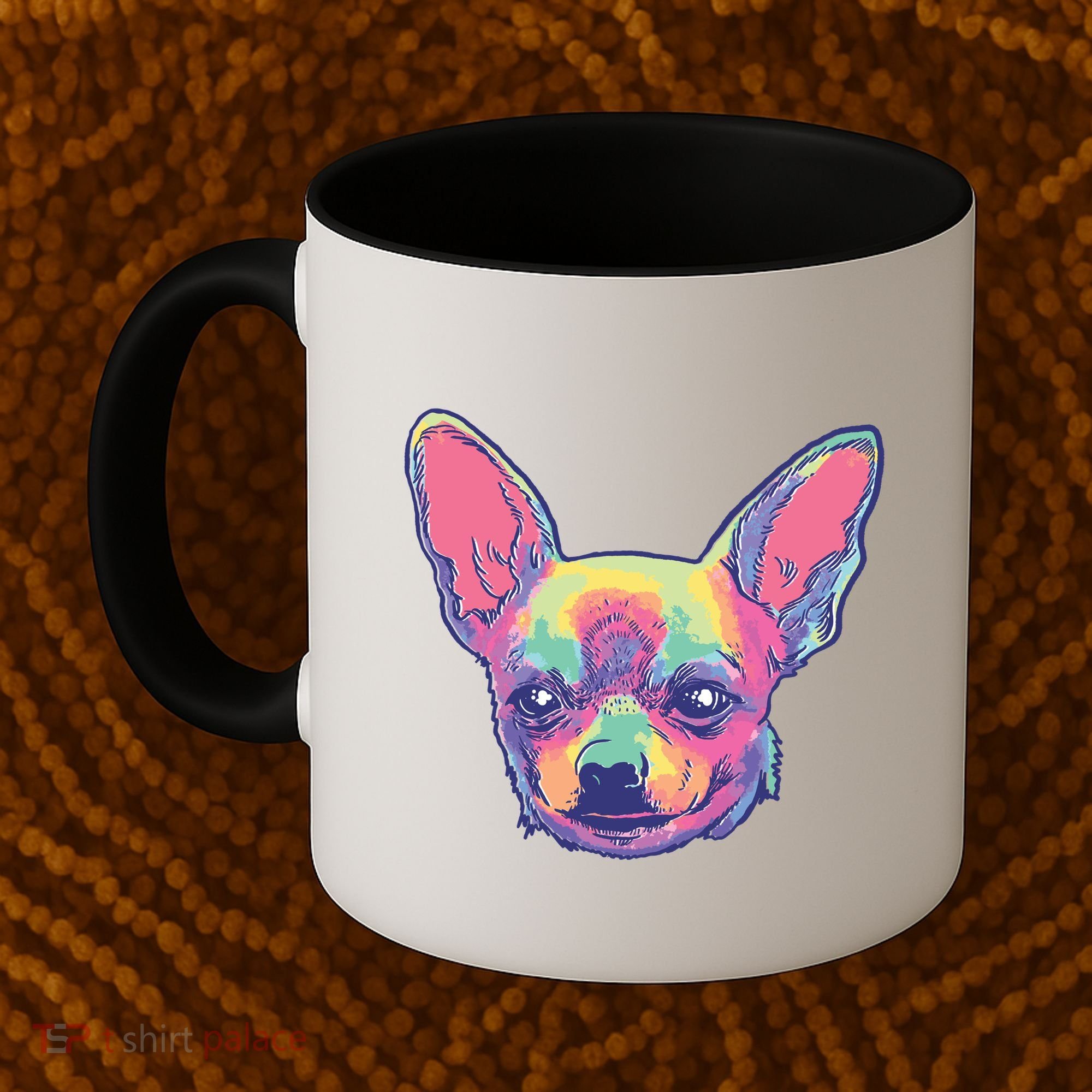 Tie Dye Chihuahua Coffee Mug