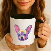 Tie Dye Chihuahua Coffee Mug thumb 3