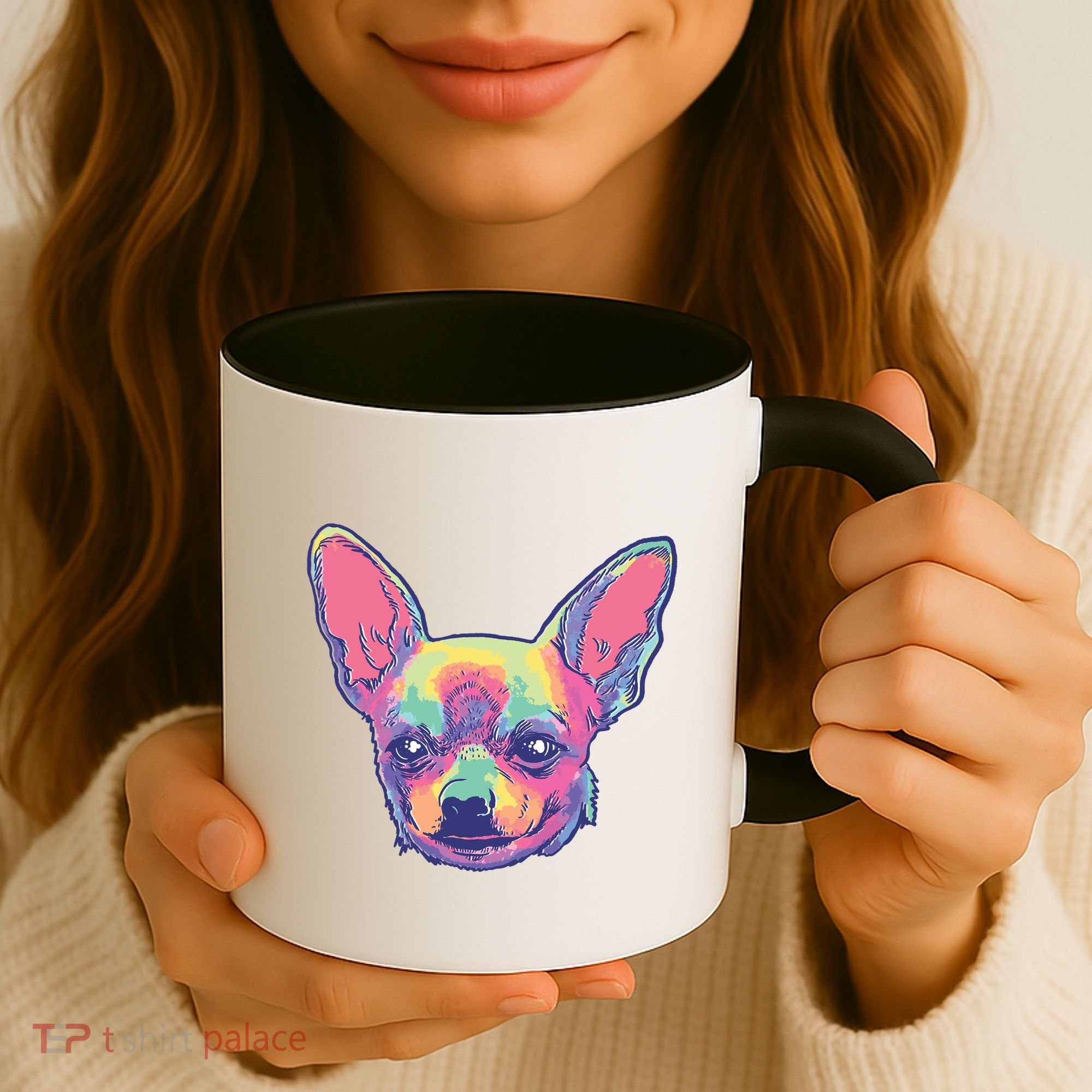 Tie Dye Chihuahua Coffee Mug