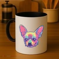 Tie Dye Chihuahua Coffee Mug thumb 4