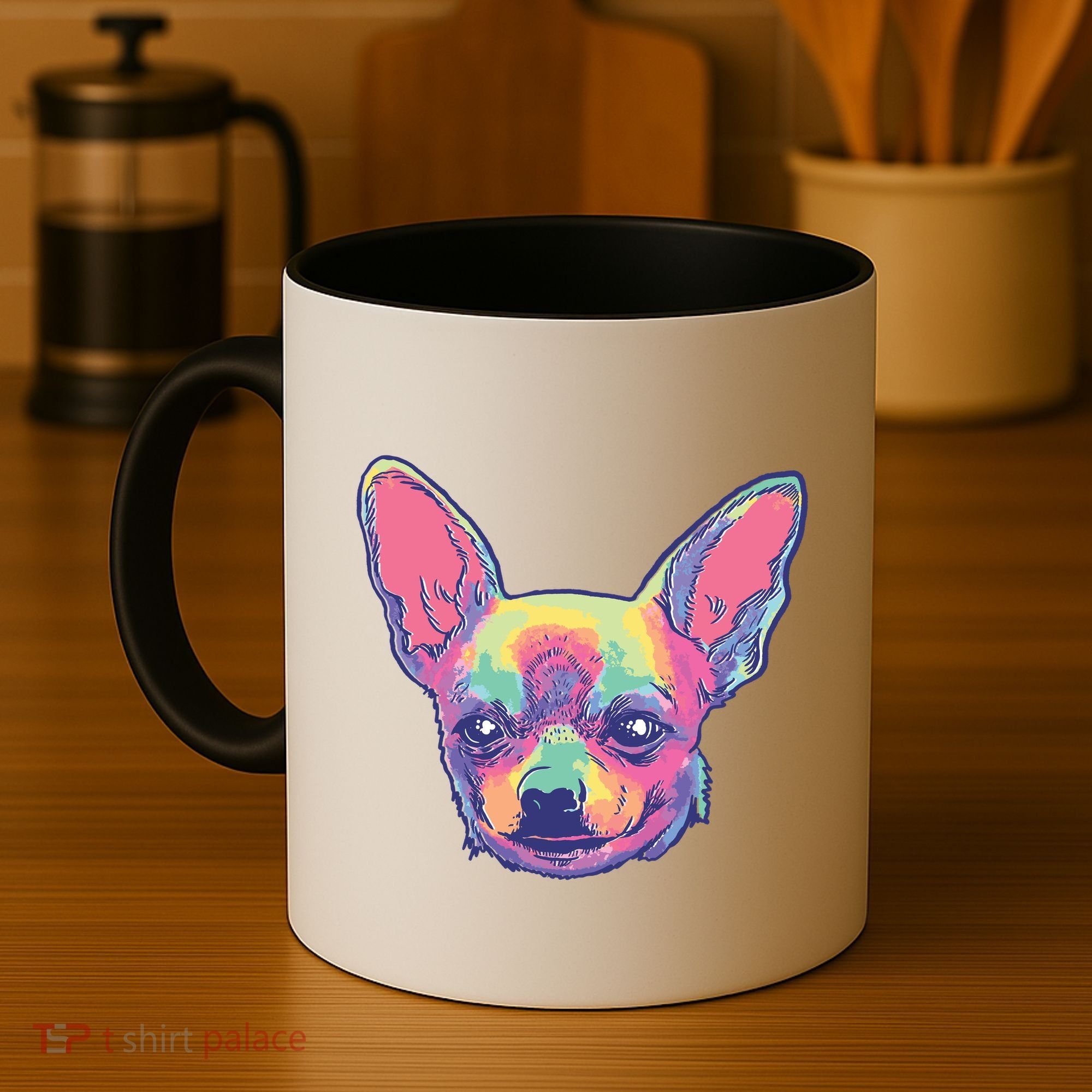 Tie Dye Chihuahua Coffee Mug